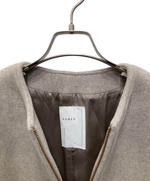 Noble（ノーブル）Noble (ノーブル) MTRカラーレスジップショートコート グレージュ サイズ:36の古着・服飾アイテム