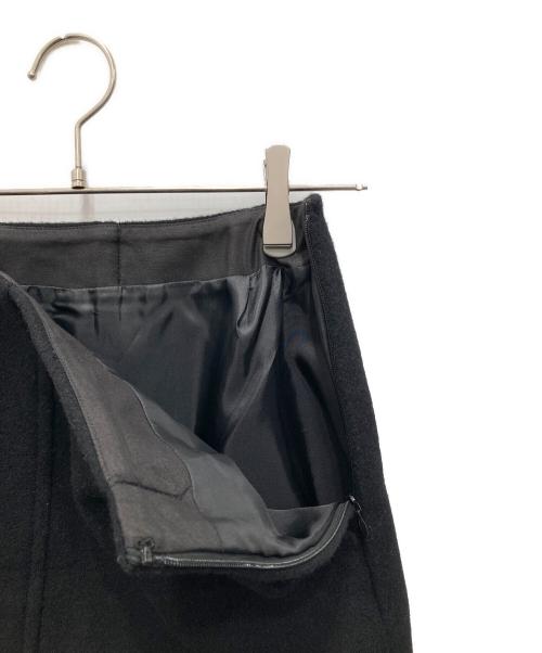 Spick and Span（スピック＆スパン）Spick and Span (スピック＆スパン) メルトンAラインミニスカート ブラック サイズ:36の古着・服飾アイテム