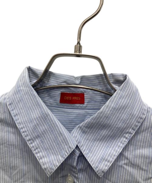 DES PRES（デ プレ）DES PRES (デ プレ) ギザコットンストライプ オーバーサイズドシャツ ブルー サイズ:40の古着・服飾アイテム