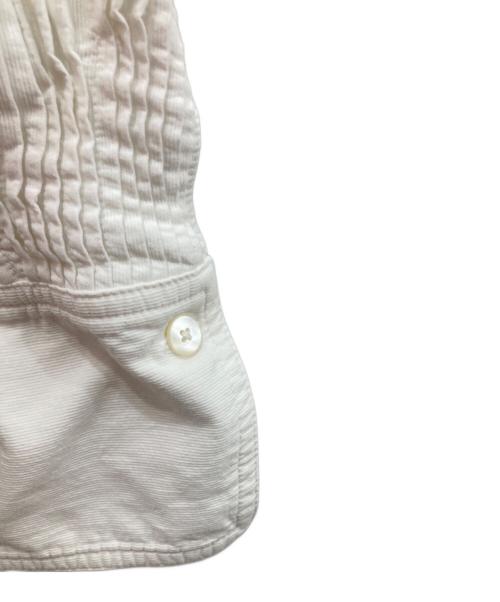 MACPHEE（マカフィー）MACPHEE (マカフィー) コットンピースダイ Vネックワンピース ホワイト サイズ:36の古着・服飾アイテム