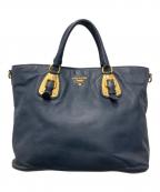 PRADAプラダ）の古着「2WAYバッグ」｜ネイビー