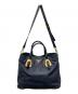 PRADA (プラダ) 2WAYバッグ ネイビー：45000円