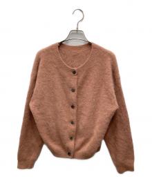 Omekashi（オメカシ）の古着「ファーカシミヤ2WAYカーディガン」｜ピンク