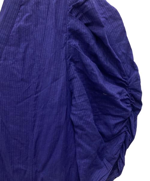 ne quittez pas（ヌキテパ）ne quittez pas (ヌキテパ) Dobby Stripe Plain Dress/ドビー ストライプ プレイン ドレス パープル サイズ:不明（実寸をご確認ください）の古着・服飾アイテム