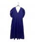 ne quittez pas（ヌキテパ）の古着「Dobby Stripe Plain Dress/ドビー ストライプ プレイン ドレス」｜パープル