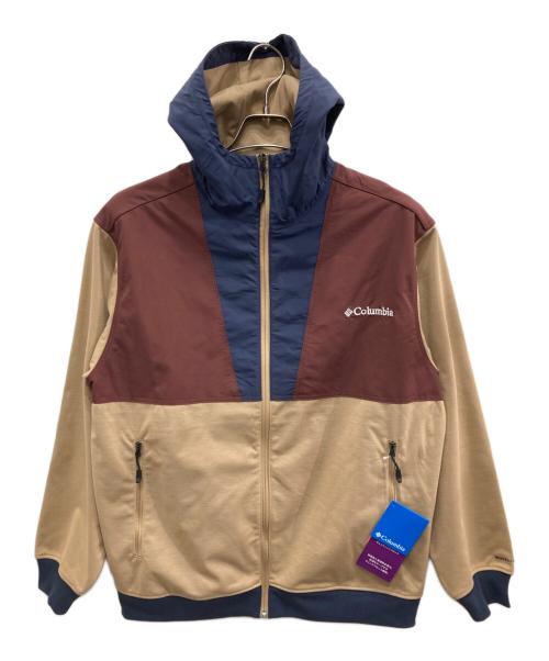 Columbia（コロンビア）Columbia (コロンビア) ウィルキンソン コーブフーディ ベージュ×ネイビー サイズ:L 未使用品の古着・服飾アイテム