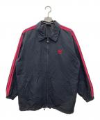 adidasアディダス）の古着「90’sナイロンジャケット」｜ブラック×レッド