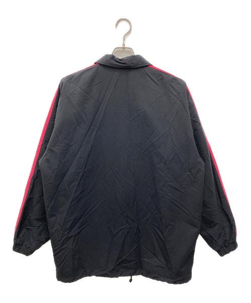 adidas（アディダス）adidas (アディダス) 90’sナイロンジャケット ブラック×レッド サイズ:Lの古着・服飾アイテム