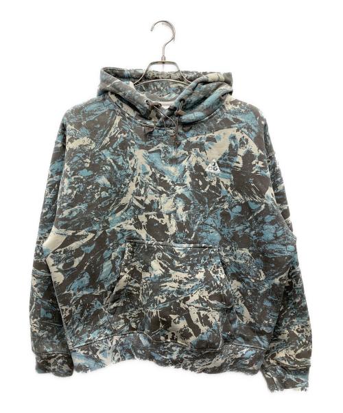 NIKE ACG（ナイキエーシージー）NIKE ACG (ナイキエーシージー) NRG TF ACG FLC PO HOODIE ブルー×グレー サイズ:Mの古着・服飾アイテム