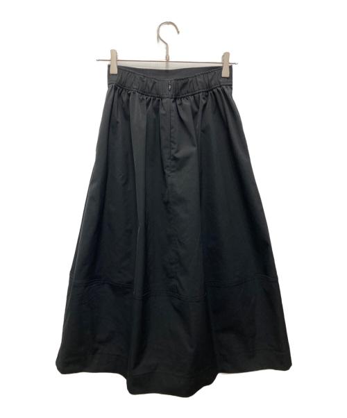 UNITED ARROWS TOKYO（ユナイテッドアローズトウキョウ）UNITED ARROWS TOKYO (ユナイテッドアローズトウキョウ) タスラン ステッチ コクーンスカート ブラック サイズ:36の古着・服飾アイテム