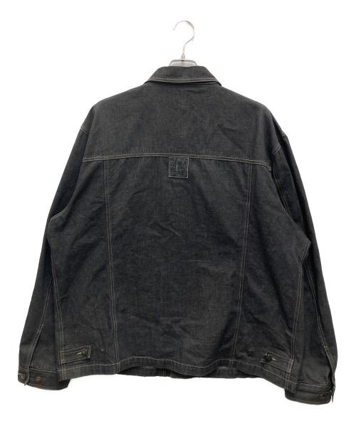 MARITHE+FRANCOIS GIRBAUD（マリテフランソワジルボー）MARITHE+FRANCOIS GIRBAUD (マリテフランソワジルボー) デニムジャケット ブラック サイズ:XXLの古着・服飾アイテム