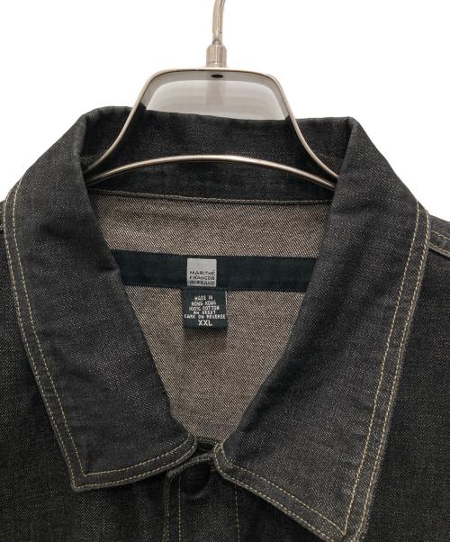 MARITHE+FRANCOIS GIRBAUD（マリテフランソワジルボー）MARITHE+FRANCOIS GIRBAUD (マリテフランソワジルボー) デニムジャケット ブラック サイズ:XXLの古着・服飾アイテム
