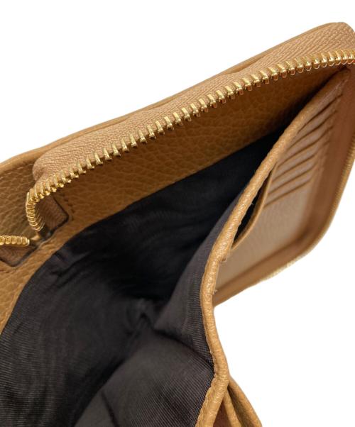 GUCCI（グッチ）GUCCI (グッチ) ラウンドファスナー財布 ベージュの古着・服飾アイテム