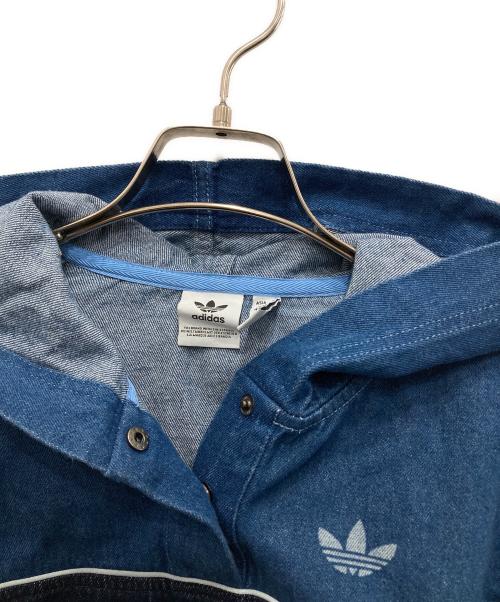 adidas（アディダス）adidas (アディダス) DENIM HOODIE/デニム フーディー ネイビー サイズ:Sの古着・服飾アイテム