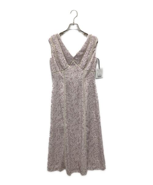 HER LIP TO（ハーリップトゥ）Her lip to (ハーリップトゥ) Lace Trimmed Floral Dress/レース トリム フローラル ドレス ピンク サイズ:S 未使用品の古着・服飾アイテム