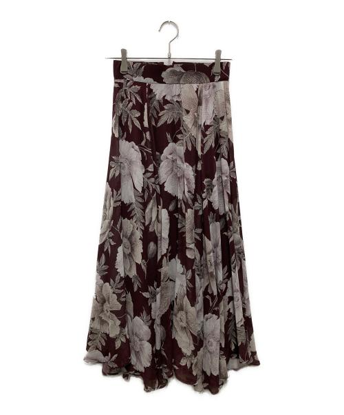 COCODEAL（ココディール）COCODEAL (ココディール) ロングスカート バーガンディー サイズ:2 未使用品の古着・服飾アイテム