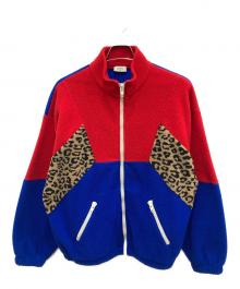 CELINE（セリーヌ）の古着「21SS THE DANCING KID/ブロックフリースブルゾン」｜レッド×ブルー