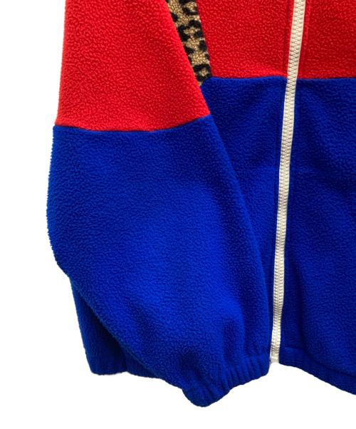 CELINE（セリーヌ）CELINE (セリーヌ) 21SS THE DANCING KID/ブロックフリースブルゾン レッド×ブルー サイズ:Mの古着・服飾アイテム