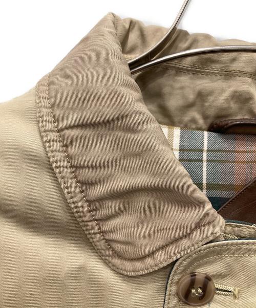 Eddie Bauer（エディーバウアー）Eddie Bauer (エディーバウアー) 90sエルボーパッチダウンジャケット ベージュ サイズ:Lの古着・服飾アイテム