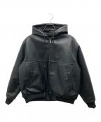 VANSヴァンズ）の古着「Fake Leather Work Jacket/フェイクレザーワーク　ジャケット」｜ブラック