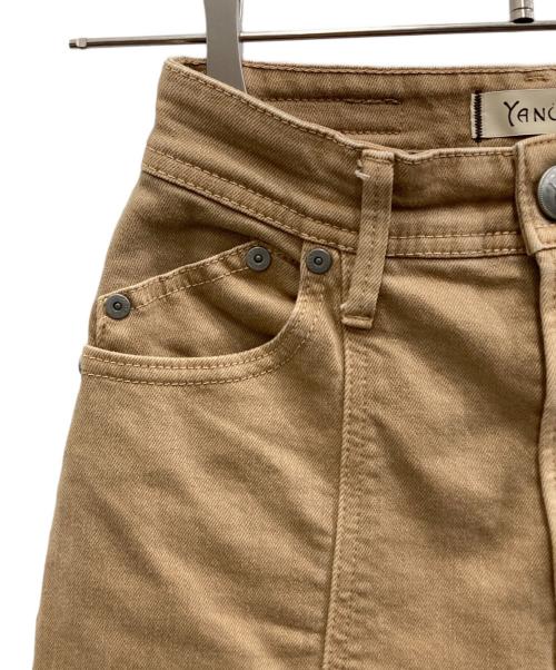 YANUK（ヤヌーク）YANUK (ヤヌーク) BARREL LEGS ブラウン サイズ:23の古着・服飾アイテム