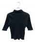 AURALEE (オーラリー) GIZA HIGH GAUGE RIB KNIT POLO ブラック サイズ:1：6000円