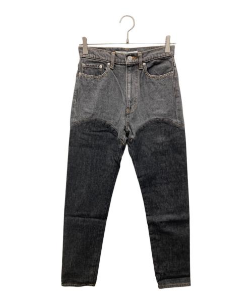 JOHN LAWRENCE SULLIVAN（ジョン ローレンス サリバン）JOHN LAWRENCE SULLIVAN (ジョン ローレンス サリバン) バイカラーデニムパンツ グレー サイズ:Mの古着・服飾アイテム