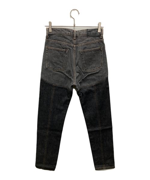 JOHN LAWRENCE SULLIVAN（ジョン ローレンス サリバン）JOHN LAWRENCE SULLIVAN (ジョン ローレンス サリバン) バイカラーデニムパンツ グレー サイズ:Mの古着・服飾アイテム