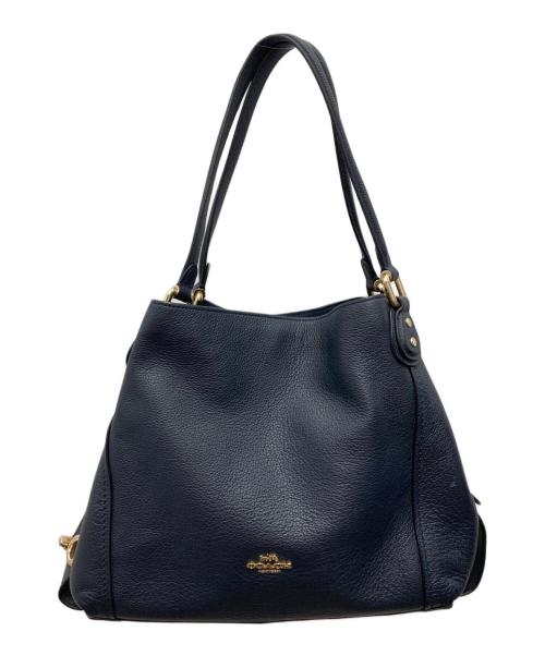 COACH（コーチ）COACH (コーチ) イーディーショルダートートバッグ ネイビーの古着・服飾アイテム