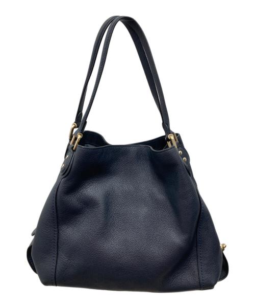 COACH（コーチ）COACH (コーチ) イーディーショルダートートバッグ ネイビーの古着・服飾アイテム