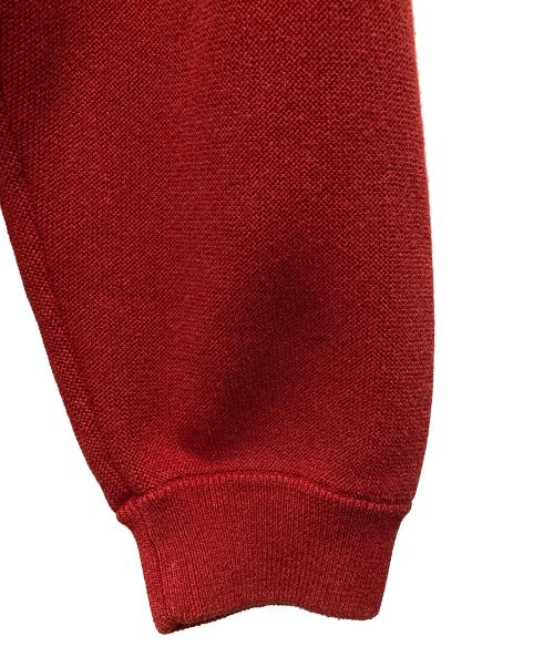 BEAUTY&YOUTH（ビューティーアンドユース）BEAUTY&YOUTH (ビューティーアンドユース) クリーン コットン Vカーディガン レッド サイズ:XLの古着・服飾アイテム