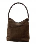 GUCCIグッチ）の古着「バンブーハンドバッグ」｜ブラウン