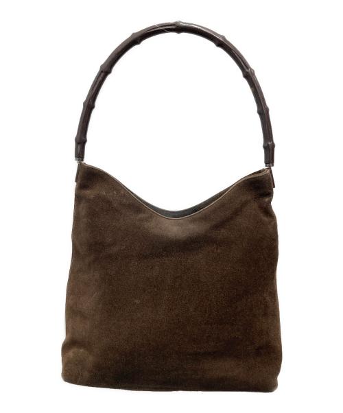 GUCCI（グッチ）GUCCI (グッチ) バンブーハンドバッグ ブラウンの古着・服飾アイテム