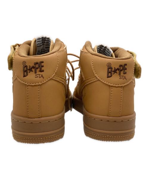 BAPE BY A BATHING APE（ベイプバイアベイシングエイプ）BAPE BY A BATHING APE (ベイプバイアベイシングエイプ) STA MID/スタ ミッド ベージュ サイズ:27.5の古着・服飾アイテム