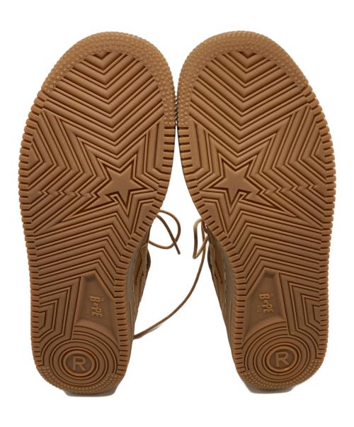 BAPE BY A BATHING APE（ベイプバイアベイシングエイプ）BAPE BY A BATHING APE (ベイプバイアベイシングエイプ) STA MID/スタ ミッド ベージュ サイズ:27.5の古着・服飾アイテム