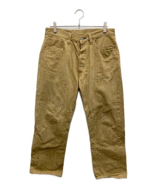 SUGAR CANE（シュガーケーン）SUGAR CANE (シュガーケーン) 沖縄砂糖黍コットンパンツ ベージュ サイズ:W34の古着・服飾アイテム