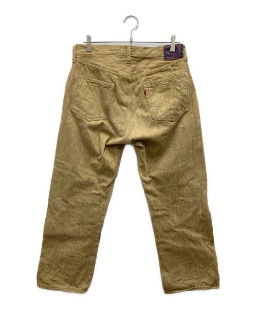 SUGAR CANE（シュガーケーン）SUGAR CANE (シュガーケーン) 沖縄砂糖黍コットンパンツ ベージュ サイズ:W34の古着・服飾アイテム