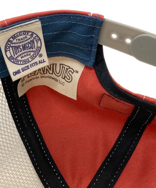 TOYS MCCOY（トイズマッコイ）TOYS McCOY (トイズマッコイ) PEANUTS (ピーナッツ) キャップ ブルー×レッド サイズ:ONE SIZEの古着・服飾アイテム