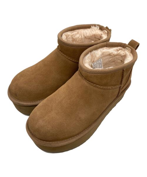 UGG（アグ）UGG (アグ) Classic Ultra Mini Platform/クラシック ウルトラ ミニ プラットフォーム ブラウン サイズ:23の古着・服飾アイテム