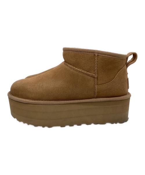 UGG（アグ）UGG (アグ) Classic Ultra Mini Platform/クラシック ウルトラ ミニ プラットフォーム ブラウン サイズ:23の古着・服飾アイテム