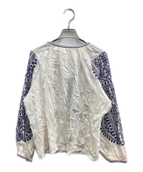 ne quittez pas（ヌキテパ）ne quittez pas (ヌキテパ) 刺繍ブラウス ホワイト サイズ:F 未使用品の古着・服飾アイテム