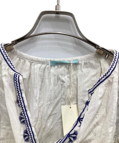 ne quittez pas（ヌキテパ）ne quittez pas (ヌキテパ) 刺繍ブラウス ホワイト サイズ:F 未使用品の古着・服飾アイテム