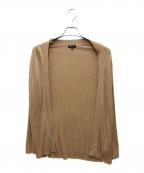 INDIVIインディヴィ）の古着「ツイードMIXクルーカーディガン」｜ベージュ