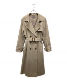 ROSSO（ロッソ）の古着「ロングリボントレンチコート」｜ベージュ