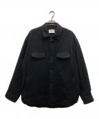 steinシュタイン）の古着「OVERSIZED BLANKET CPO SHIRT JACKET」｜ブラック