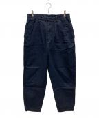 Dulcamaraドゥルカマラ）の古着「デニムオーバータックパンツ」｜ブルー