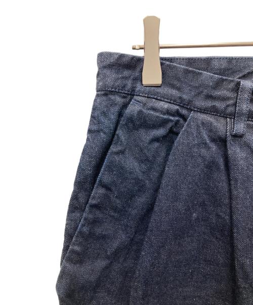 Dulcamara（ドゥルカマラ）Dulcamara (ドゥルカマラ) デニムオーバータックパンツ ブルー サイズ:2の古着・服飾アイテム