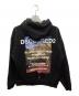 DSQUARED2 (ディースクエアード) PEARKY LAKE RELAX FIT HOODIE SWEATSHIRT ブラック サイズ:S：20000円