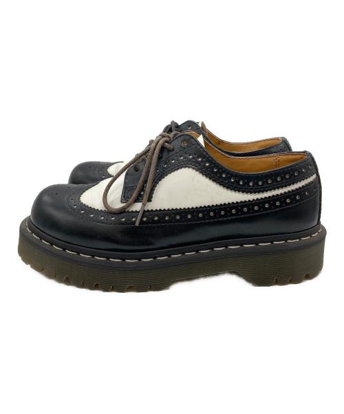 Dr.Martens（ドクターマーチン）Dr.Martens (ドクターマーチン) 10458 ウィングチップシューズ ホワイト×ブラック サイズ:UK4の古着・服飾アイテム