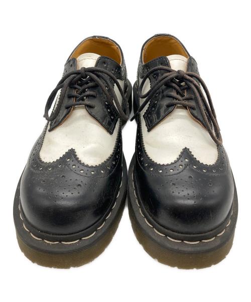 Dr.Martens（ドクターマーチン）Dr.Martens (ドクターマーチン) 10458 ウィングチップシューズ ホワイト×ブラック サイズ:UK4の古着・服飾アイテム